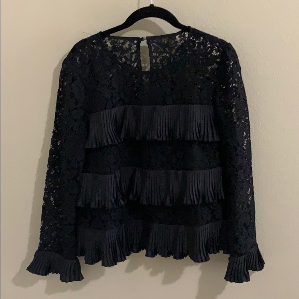 J Crew Black Blouse